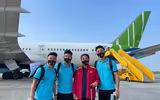 [ẢNH] ĐT Việt Nam phấn chấn lên chuyên cơ sang UAE