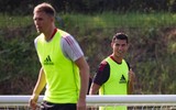 Những hình ảnh đầu tiên của Ronaldo trên sân tập M.U