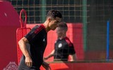 Những hình ảnh đầu tiên của Ronaldo trên sân tập M.U