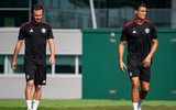 Những hình ảnh đầu tiên của Ronaldo trên sân tập M.U