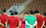 [ẢNH] Tuyển Việt Nam làm quen mặt sân 'may mắn', sẵn sàng đấu Oman