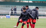 U23 Việt Nam gồng mình luyện tập dưới cái lạnh 6 độ C