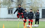 U23 Việt Nam gồng mình luyện tập dưới cái lạnh 6 độ C