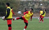 U23 Việt Nam gồng mình luyện tập dưới cái lạnh 6 độ C