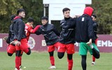 U23 Việt Nam gồng mình luyện tập dưới cái lạnh 6 độ C