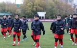 U23 Việt Nam gồng mình luyện tập dưới cái lạnh 6 độ C