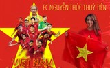 Hoa hậu Nguyễn Thúc Thùy Tiên là fan 'cứng' ĐT Việt Nam