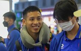 Dàn sao Công an Hà Nội tươi rói lên đường dự Asian Cup cùng ĐT Việt Nam