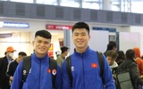 Dàn sao Công an Hà Nội tươi rói lên đường dự Asian Cup cùng ĐT Việt Nam