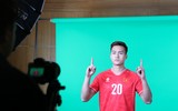 ĐT Việt Nam hào hứng chụp ảnh truyền thông Asian Cup 2023