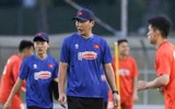 Hình ảnh tuyển Việt Nam hứng khởi tập luyện, quyết đánh bại chủ nhà Malaysia