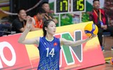 Dung nhan 'chân dài' 17 tuổi cao 1m9 của bóng chuyền Việt Nam