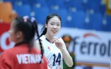 Dung nhan 'chân dài' 17 tuổi cao 1m9 của bóng chuyền Việt Nam