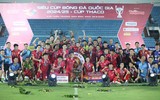 Chùm ảnh Công an Hà Nội FC cuồng nhiệt mừng danh hiệu Siêu cúp 
