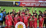 Chùm ảnh Công an Hà Nội FC cuồng nhiệt mừng danh hiệu Siêu cúp 