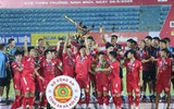 Chùm ảnh Công an Hà Nội FC cuồng nhiệt mừng danh hiệu Siêu cúp 
