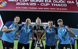Chùm ảnh Công an Hà Nội FC cuồng nhiệt mừng danh hiệu Siêu cúp 