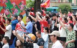 Hình ảnh gần gũi và nhân văn của lực lượng Công an Thủ đô tại tổng duyệt A80