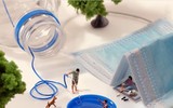 [ẢNH] Bộ ảnh thú vị về cuộc sống thời Covid - 19 lấy ý tưởng từ khẩu trang, nhiệt kế