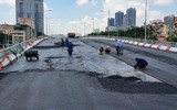 Cầu vượt nút giao Nguyễn Văn Huyên 580 tỷ đồng sắp khánh thành