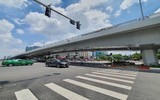 Cầu vượt nút giao Nguyễn Văn Huyên 580 tỷ đồng sắp khánh thành