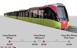 Cận cảnh quá trình vận chuyển đoàn tàu đầu tiên tuyến metro Nhổn- Ga Hà Nội tại cảng Dunkirk