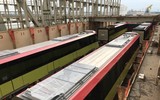Cận cảnh quá trình vận chuyển đoàn tàu đầu tiên tuyến metro Nhổn- Ga Hà Nội tại cảng Dunkirk