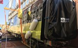 Cận cảnh quá trình vận chuyển đoàn tàu đầu tiên tuyến metro Nhổn- Ga Hà Nội tại cảng Dunkirk