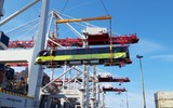 Cận cảnh quá trình vận chuyển đoàn tàu đầu tiên tuyến metro Nhổn- Ga Hà Nội tại cảng Dunkirk