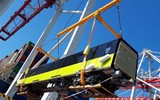Cận cảnh quá trình vận chuyển đoàn tàu đầu tiên tuyến metro Nhổn- Ga Hà Nội tại cảng Dunkirk