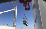 Cận cảnh quá trình vận chuyển đoàn tàu đầu tiên tuyến metro Nhổn- Ga Hà Nội tại cảng Dunkirk