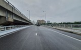 Ngắm đường vành đai 3 đi thấp qua hồ Linh Đàm sắp thông xe