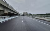 Ngắm đường vành đai 3 đi thấp qua hồ Linh Đàm sắp thông xe