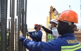Ngắm cây cầu Vĩnh Tuy 2 đang dần rõ hình hài