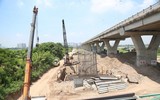 Ngắm cây cầu Vĩnh Tuy 2 đang dần rõ hình hài