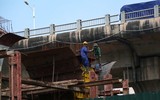 Ngắm cây cầu Vĩnh Tuy 2 đang dần rõ hình hài