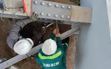 Ngắm cầu vòm thép đi thấp qua hồ Linh Đàm dành cho xe máy