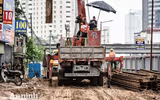 [ẢNH] Cận cảnh công trường hầm chui 700 tỷ đồng trên đường Lê Văn Lương