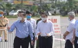 [Ảnh] Bộ Tư lệnh Thủ đô phun khử khuẩn Bệnh viện K cơ sở Tân Triều phòng Covid-19