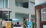 [Ảnh] Bộ Tư lệnh Thủ đô phun khử khuẩn Bệnh viện K cơ sở Tân Triều phòng Covid-19