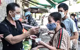 [Ảnh] Thăm chợ dân sinh đầu tiên ở Hà Nội áp dụng thẻ đi chợ theo ngày chẵn lẻ