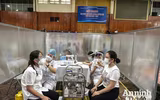 [ẢNH] Hà Nội trưng dụng nhà thi đấu 2.000 chỗ làm điểm tiêm vaccine Covid-19
