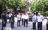 [ẢNH] Lịch trình dày đặc trong buổi kiểm tra chống dịch Covid-19 của Phó Thủ tướng Vũ Đức Đam tại Hà Nội