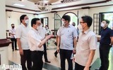 [ẢNH] Lịch trình dày đặc trong buổi kiểm tra chống dịch Covid-19 của Phó Thủ tướng Vũ Đức Đam tại Hà Nội