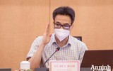 [ẢNH] Lịch trình dày đặc trong buổi kiểm tra chống dịch Covid-19 của Phó Thủ tướng Vũ Đức Đam tại Hà Nội