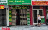 [ẢNH] Bên trong đoạn phố Đội Cấn dài 350m phải phong tỏa vì phát hiện chùm ca bệnh Covid-19