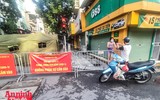 [ẢNH] Bên trong đoạn phố Đội Cấn dài 350m phải phong tỏa vì phát hiện chùm ca bệnh Covid-19