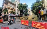[ẢNH] Bên trong đoạn phố Đội Cấn dài 350m phải phong tỏa vì phát hiện chùm ca bệnh Covid-19