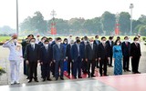 [Ảnh] Lãnh đạo Đảng, Nhà nước, TP Hà Nội vào Lăng viếng Chủ tịch Hồ Chí Minh nhân kỷ niệm 76 năm Quốc khánh 2/9