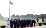 [Ảnh] Lãnh đạo Đảng, Nhà nước, TP Hà Nội vào Lăng viếng Chủ tịch Hồ Chí Minh nhân kỷ niệm 76 năm Quốc khánh 2/9